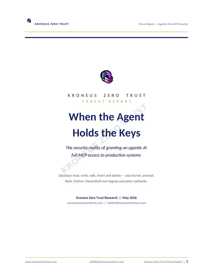 Kroneus MCP Threat Report cover